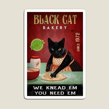 juoda katė Magnetas