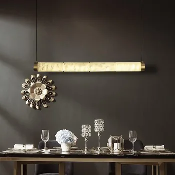 JmmxiuzModernall-varis šviestuvai ilgai formos lempų apšviesti kambarį prabangių namų dekoro led marmuro Kabinti šviesos šviestuvas