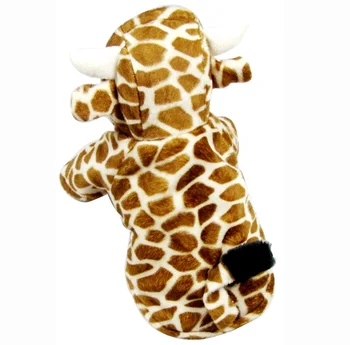 Naujas žirafa stiliaus naminių šunų kostiumų kailis puikus, mažų šunų cosplay drabužius pet drabužiai