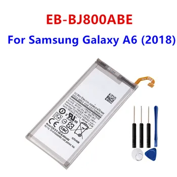 EB-BJ800ABE Originalios Baterijos Samsung Galaxy A6 (2018 m.), SM-A600 A600F Galaxy J6 J600F Batteria 3000mAh+Nemokamas Įrankiai