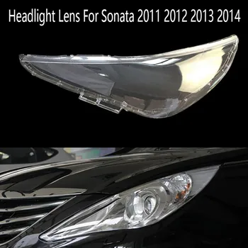 Kairįjį priekinių Žibintų Objektyvas Galvos Šviesos Lempos Padengti Priekinio Automobilio Šviesos Shell Hyundai Sonata 2011 2012 2013 2014
