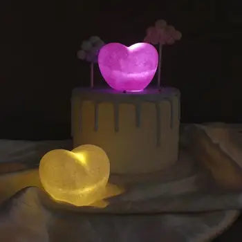 Meilę Išpažinti Lempos Prop Tortas Įskiepiai Romantiška Kepimo Papuošalai LED Nakties Šviesos Ornamentu Pyragas Apdaila