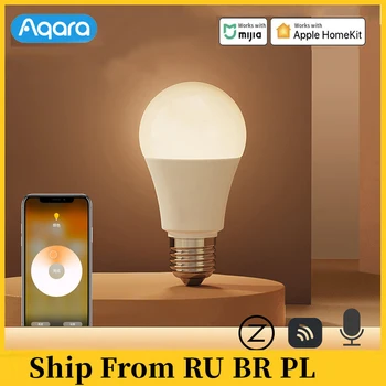 Aqara Lemputė E27 Smart LED Zigbee 9W 2700K-6500K Baltos Spalvos Smart Nuotolinio lemputė Šviesos Xiaomi Mi namų HomeKit smart home
