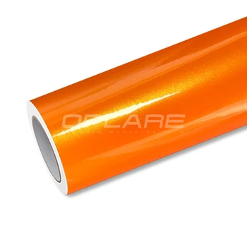 Aukščiausios kokybės blizgus Koralų saulės oranžinės spalvos vinilo įvyniojimas filmas Car Wrap Koralų orange wrap kino kokybės Garantija 5m/10m/18m