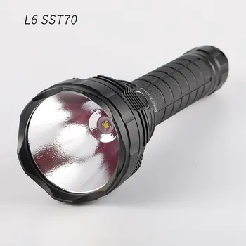 Vilkstinė L6 žibintuvėlį ,su LUMINUS SST70 6500K šviesos DIODŲ žibintuvėlis 26650