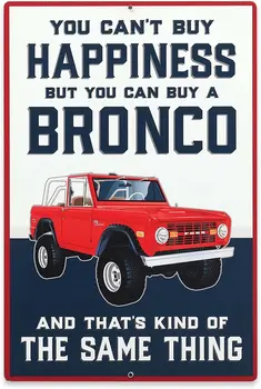 Ford Bronco Laimės Metalo Sienų Dekoras - Ford Bronco Sienos Meno Garažas, Vyras Urvas arba Parduotuvės
