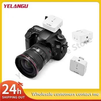 Yelangu MX5 1 2 2,4 GHz Belaidžio ryšio Lavalier Microphone VEIDRODINIŲ Fotoaparatų vaizdo Kameros, išmaniuosiuose telefonuose, ir Planšetiniuose kompiuteriuose 