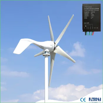 Aukštos kokybės vėjo turbinų generatorių 400w 12v 24v 48v horizontalus mažai triukšmo su didelio efektyvumo 3 peiliukai arba 5 peiliukai