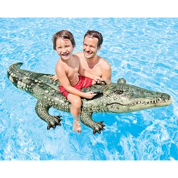 Baisu Modeliavimas Krokodilas Sekliame Vandenyje Žaisti Baseinas Vaikams Plaukti Kilimėlis Baseinas Pripučiami Lova Baisu Gyvūnų Plaustas Žaislai