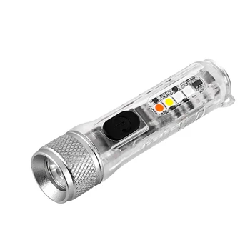Mini T20 LED Žibintuvėlis Nešiojamų Darbo Lemputė USB Įkrovimo Lemputė Magnetinio Įspėjimo Kempingas Žibintuvėlis
