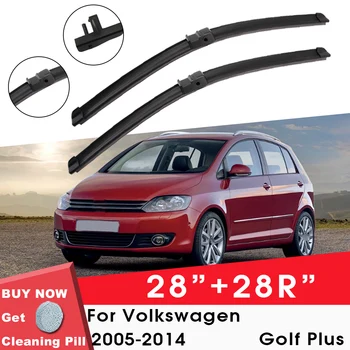 Automobilių Valytuvas Priekinio Lango Priekinio Stiklo Guma Silicio Gelio Papildymo Valytuvai Volkswagen Golf Plus 2005-2014 28