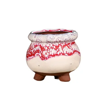 Didmeninė Mini Nykščio Keramikos Vazonas Korėjos Sultingas Gėlių Vazonas Paprasta Kūrybos Bonsai Puodą Balkonas Žalieji Augalai Sode