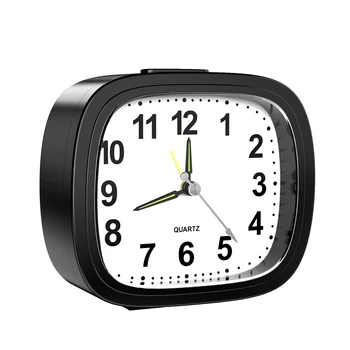 ORIA Silent žadintuvai Lovos Ne Pažymint Baterija Stalo Laikrodžiai, Šviesos Analoginis Laikrodis Sunkiųjų Pabėgiai Kelionės