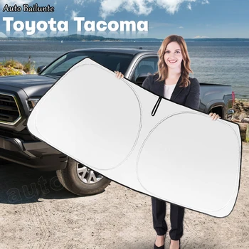 Automobilio priekinį Stiklą Saulės Pavėsyje, UV Spindulių, Saulės Skydelis Raštas Priekinio Lango skėtį nuo saulės Skydelis Toyota Tacoma 2023-2016 2Dr 4Dr Priedai