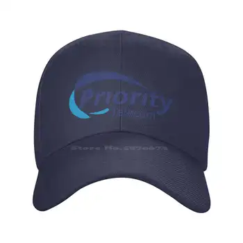 Prioritetas Telekomunikacijų Logotipas Spausdinti Grafinis Atsitiktinis Džinsinio audinio kepurė Megzta kepurė Beisbolo kepuraitę
