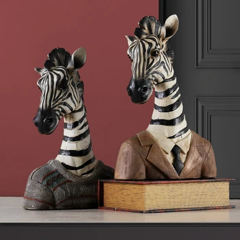 Šiaurės Dervos Zebra Stalo Reikmenys, Namų Parduotuvė Langų Gyvūnų Figūrėlės Apdailos Kūrybos Vyninės Minkštas Apranga Knickknacks