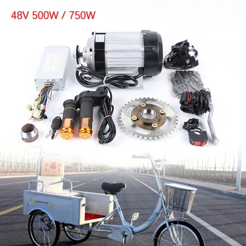 500W/750W 48V Vadovas Triratis Modifikuotų Elektros Variklio Triratis Elektrinis Pedicab Variklio Komplektas
