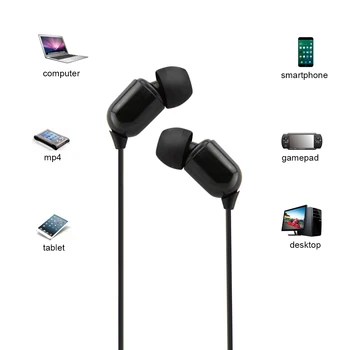 Naujas 3.5 mm Ausinių ausų 3m Laido Ilgis Ausines Be Mikrofono HiFi Sporto Ausines Universal Music Ausines Smartfon