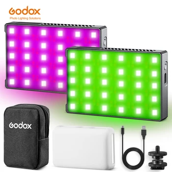 Godox C5R 5W 2500-8500K Knowled RGB Kūrybos Šviesa, Nešiojamas Mini Pocket RGB Vaizdo Apšvietimas DSLR Fotoaparato Šviesos Vlogging Gyventi