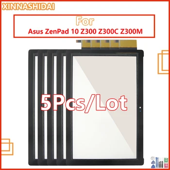 5vnt/daug Touch Ekranas Asus ZenPad 10 Z300C Z300M Z301ML Z301MFL Z300 Jutiklinis Ekranas skaitmeninis keitiklis Asamblėjos Stiklo Skydelis