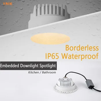 IP65 Vandeniui Led Downlight Dėmesio Embedded Lubų Žiburiai, Balta Lempa Vietoje Šviesos Patalpose, Vonios kambarys, Virtuvė, Lauko