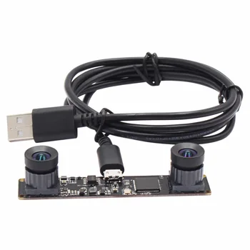 Sinchronizavimo Kameros modulį, USB 960P MJPEG 2560X960 USB2.0 OTG Dvigubo objektyvo Kamera, Stereo OV9750 už 