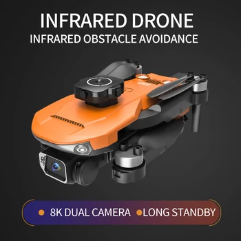 Naujų 5000 Drone 8K 5G Profesinės Plokštumos 4K HD aerofotografija Kliūčių Vengimo Keturių Rotorių Sraigtasparnio RC Atstumas GPS 2023