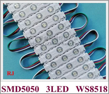 magija Full LED apšvietimo Modulis su IC WS 8518 4 Laidai Vėl iš Break-Point geriau nei WS 2811 SMD 5050 RGB DC12V IP65