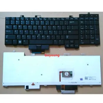 Pakeisti nešiojamas MUMS klaviatūra DELL Precision M6400 M6500 apšvietimas anglų