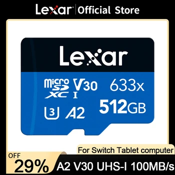 Lexar Micro SD Kortelės, Naujas Originalus 128GB 32GB 64GB 256 GB 512 GB Atminties Kortelė A1 A2 Class10 TF Flash Kortelė Drone Sportas vaizdo Kamera