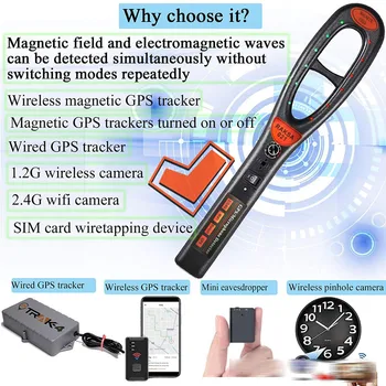 KOOJN Automobilių GPS Magnetinio Lauko Bangos Signalas, Rankinės Detektorius Didelio Jautrumo Elektromagnetinių Bangų Aptikimas Stiprus Magnetinis