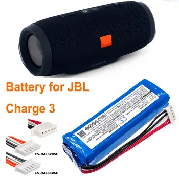 6000mAh Baterija GSP1029102A(CS-JML330SL) už JBL Mokestis 3, prašome patikrinkite, vieta 2 raudonos ir 2 juodi laidai