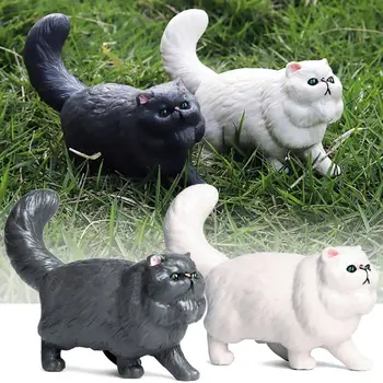 Mokymo Žaislas, Mokslo & Gamtos Tikroviška Kačiukai Statulėlės Modeliavimas Naminių Gyvūnų Persų Katė Modelis Micro Kraštovaizdžio