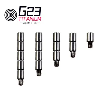 G23 ASTM F136 Titano bamba Pradurta Kūno Papuošalai M1.2mm Dantų Išorinis Skersmuo apie 1,6 mm, Tinka 