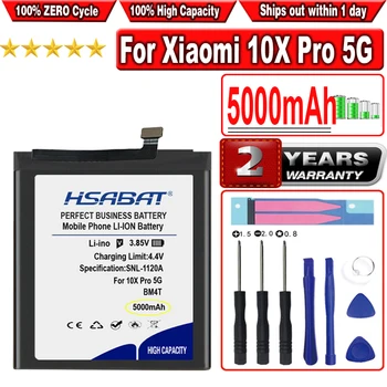 HSABAT 5000mAh BM4T Baterija Xiaomi 10X Pro 5G, M2004J7BC, Redmi 10X Pro