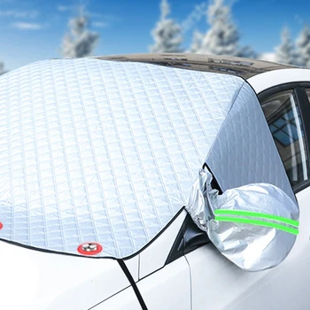 Auto priekinio, galinio Stiklo Dangtis Žiemos Anti-freeze Anti-snow Shield Anti-šalčiui, Saulės, Priekinis Ekranas-apimti Visus Sezonus Apsaugo Automobilio Prekes