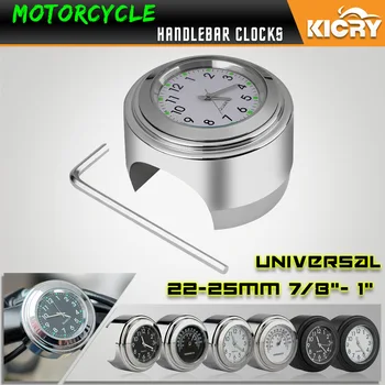 Motociklo Priedai Universalus Mini Laikrodžiai Termometrai Priemonė Matuoklių 22-25.4 mm Rankenos Cafe Racer Dalys Dirt Bike