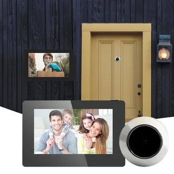4.3 Colių Durų Akutė Viewer Doorbell Fotoaparatas 120° LCD 100W Pikselių Smart Elektroninių Katės Akis Duris, Kamera, Lauko Stebėti