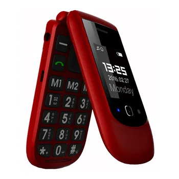 YingTai T09 Flip Telefonas GSM 2G Funkcija, Telefonas, Didelis mygtukas Dvigubas Ekranas moliusko geldele Vyresnysis Telefono SOS Mobilieji Telefonai FM MP3