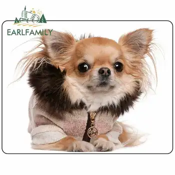 EARLFAMILY 13cm x 10,1 cm tinkamą Šunį už Savo Butą Chihuahuas Automobilio Buferio Langą Lipdukai Sąkandis Nulio 3D Lipdukas