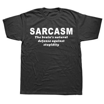 Nauja Vasaros Stilius, Sarkazmas Smegenų Natūralią apsaugą Nuo Kvailumo T-shirt Juokingi Marškinėliai Vyrams trumpomis Rankovėmis Humoro Viršuje Tees