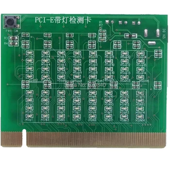 PCI-E 8X 16X PCI Express Lizdas Testeris Kortelę Plokštė Aptikti Southbridge Trumpas arba Atidaryti PCI-E, su Šviesa, Testeris