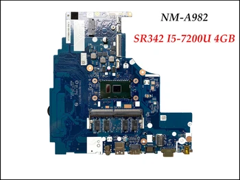 Aukštos kokybės CG413&CG513&CZ513 NM-A982 Lenovo Ideapad 310-15IKB Plokštė SR342 I5-7200U DDR4 4 GB RAM 100% Testuotas