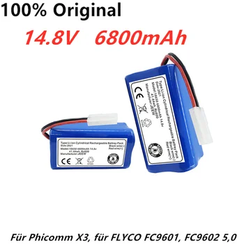 14,8 V 6800mAh Vakuum Batterie für XiaoMi G1, Für Panasonic MC-WRC53, Für Phicomm X3, für FLYCO FC9601, FC9602 5,0