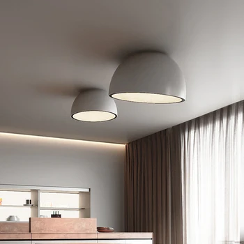 Modernus Nordic Paprastumo Stiliaus LED Lubų šviestuvas Gyvenimo Kambario, Miegamasis, Valgomasis Kambarys, Virtuvė Pilka Balta Apvalaus Šviestuvo Šviesos