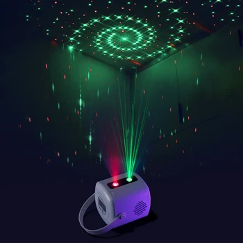 Star Lazeris Laikrodžio Projekciją Lempa Usb Įkrovimo Nešiojamų Miegamojo Lovos Šalies Atmosferą Projekcija LED Skaitmeninis Laikrodis