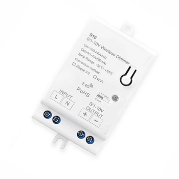4X AC100-240V Zigbee 0/1-10V LED Šviesos Reguliatorius Valdytojas Smart Gyvenimo Tuya Kontrolės App 0-10V Pritemdomi LED Maitinimo Ratai