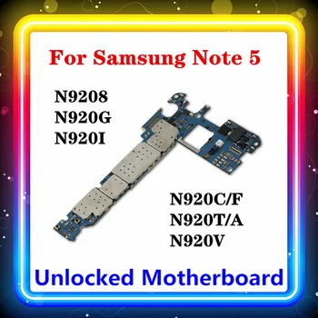 Atrakinta Samsung Galaxy 5 Pastaba N920C/F Plokštė 32GB N9208 N920G/N920I/N920C/N920T/N920V N9200 N920P N920A Android OS