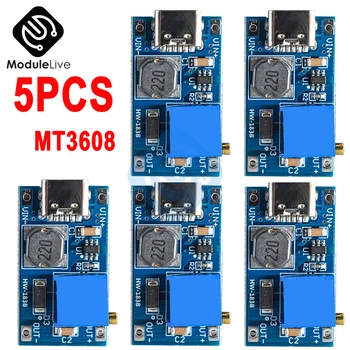 5VNT DC-DC MT3608 Boost Konverteris MAX 2A Žingsnis Iki Micro USB Įtampos Reguliatorius Valdybos 2V-24V į 5V 9V 12V 28V Maitinimo Modulis