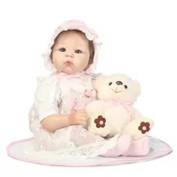 NPK SURINKIMO naujų karšto pardavimo tikroviška reborn baby doll didmeninės kūdikių lėlės, minkšti nekilnojamojo vinilo silikono Kalėdų dovana mergaitėms